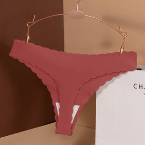 Braguitas de Seda de Hielo para Mujer, Sin Costuras, de Tiro Bajo, con Refuerzo de Algodón - Product Image 1