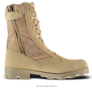 Botas Tácticas HBP07 Importadas de CN/GUA con Suela de Goma, Botas de Caza Tácticas para Hombre de 9 Pulgadas Color Bronceado con Cremallera - Product Image 2