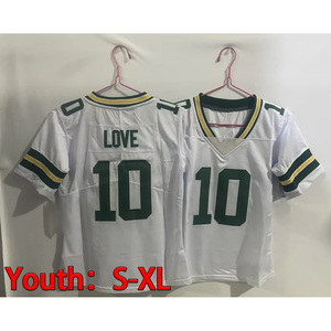 ユースキッズ1マイカパーソンズ0マシューゴールデン10ラブグリーンベイ最高品質のステッチ米国アメリカンフットボールジャージ - Product Image 3
