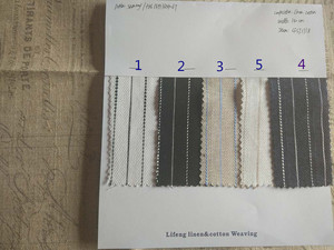 Lote de Tela de Lino y Algodón a Rayas para Camisas de Hombre, Rollo de Tela de Lino y Algodón - Product Image 6