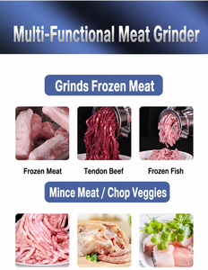 Elektrische Fleischmühle in Familiengröße, Robuste Konstruktion, Schnelles Hacken, Vielseitig Einsetzbar für Kräuter, Gemüse und Fleisch - Product Image 5