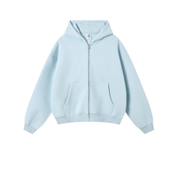Sudaderas Unisex con Hombros Caídos, Estilo Urbano, Tops Casuales, OEM, Logotipo Personalizado, Estampado, Forro Polar, Sudadera con Cremallera, Lisa, Gruesa, Oversize