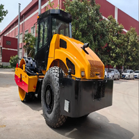 Rouleau vibratoire de marque chinoise de 14 tonnes avec tambour de 2130 mm de largeur, moteur Shangchai, système entièrement hydraulique pour le compactage de l'asphalte et du sol