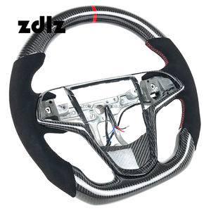 Volante de fibra de carbono personalizado para coches Cadillac ATS CTS XTS SRX CT6 <span class=keywords><strong>ATSV</strong></span> con palancas de cambio - Product Image 3