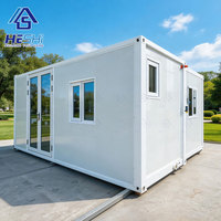Casa Prefabricada Expandible en Contenedor de 20, 30 y 40 Pies, Lista para Habitar, con 2, 3 o 4 Dormitorios, Aislada, Impermeable, de Acero, Personalizada, Lista para Usar