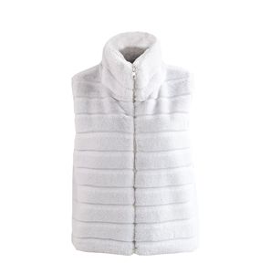 ¡Novedad de 2025! Chaleco informal elegante de piel sintética para mujer, chaqueta elegante de visón falso con cuello levantado, abrigo corto sin mangas para Otoño e Invierno (para mujer) - Product Image 4