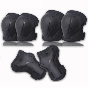 Ensemble d'équipement de protection pour casque de patinage, genouillères, coudières, protège-mains, pour enfants, adultes, cyclisme, escalade, 6 pièces - Product Image 1