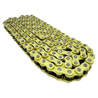 Chaîne de moto personnalisée à 520 maillons, chaîne à rouleaux de transmission durable de haute qualité pour pièces de moto