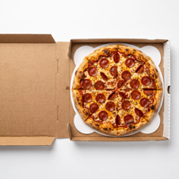 Boîtes à pizza carrées blanches avec impression quadricolore pour l'emballage alimentaire et les projets créatifs Fabricant de boîtes à pizza