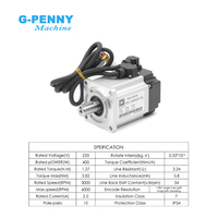 Kit de moteur servo AC magnétique à isolation F G-PENNY JMC 60gst 400w 220V 3000r/min 1.27N.m IP54 10PP 1 an de garantie