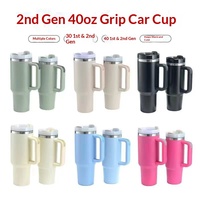 Gobelet isotherme sous vide en acier inoxydable 304 de 40 oz avec affichage de la température et paille, design portable pour cadeaux d'affaires - Coffret cadeau