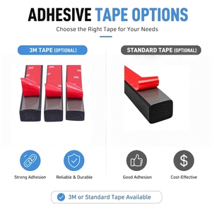 Bande d'étanchéité en mousse <span class=keywords><strong>de</strong></span> caoutchouc EPDM - Bande d'étanchéité autocollante pour l'isolation des voitures, bateaux, camping-cars, portes <span class=keywords><strong>de</strong></span> <span class=keywords><strong>garage</strong></span> et fenêtres - Product Image 4