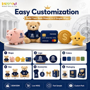 ตุ๊กตาโปรโมชั่นแบบกำหนดเองใหม่สำหรับการเปิดตัว<span class=keywords><strong>แอ</strong></span>ปธนาคารมือถือ วัสดุรีไซเคิล แบรนด์ส่วนตัว ตัวอย่างรวดเร็ว โรงงาน OEM - Product Image 2