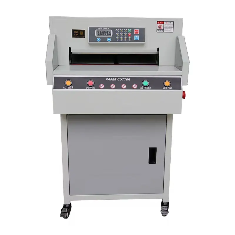 450VS+ Digital Control Electric Paper Cutter Guillotine A3 Electric Paper Trimmer with 40mm Cutting Thickness