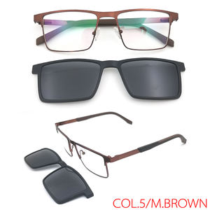 Tending moda di alta qualità nuova Idea 2024 rettangolari polarizzati in metallo <span class=keywords><strong>occhiali</strong></span> <span class=keywords><strong>da</strong></span> sole <span class=keywords><strong>con</strong></span> <span class=keywords><strong>Clip</strong></span> su cornice magnetica MC9007 - Product Image 5