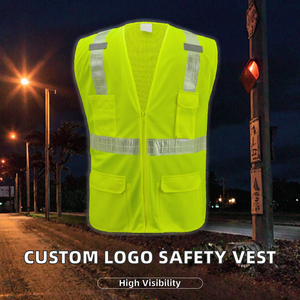 Chaleco de Seguridad de Algodón Impermeable de Alta Calidad con Logotipo Personalizado Impreso, Clase 2 ANSI, para Uso en Exteriores - Product Image 2