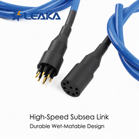 Connecteur circulaire traversant DIL8M compatible Subconn 8 broches, étanche IP69K, pour communication sous-marine Ethernet de qualité marine