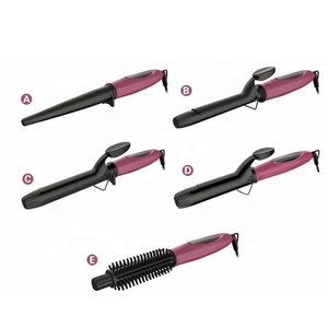 Salon Céramique <span class=keywords><strong>Tourmaline</strong></span> <span class=keywords><strong>Fer</strong></span> <span class=keywords><strong>À</strong></span> Friser Avec Brosse BY-705E - Product Image 1
