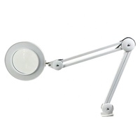 Cheap Beauty Equipment Adjustable Clamp 5X 8X 10X LED Magnifier Class Table Lamp