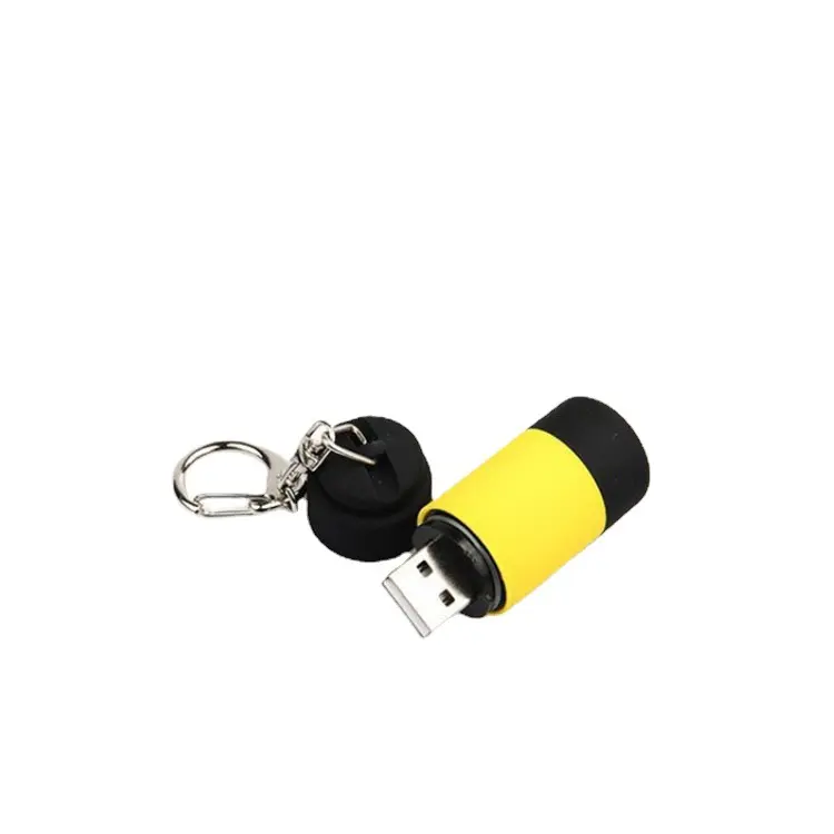 Npot Mini Keychain đèn pin du lịch ngoài trời có thể sạc lại đầy màu sắc dẫn đèn Pin cao-powered Túi Keychain đèn pin