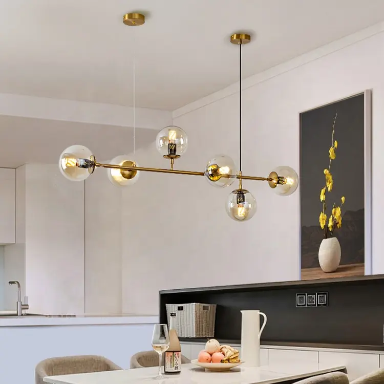 Nordic luxury chandeliers pendant lights modern for living room restaurant