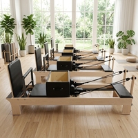 Appareil de Pilates Reformer portable en bois d'érable classique, qualité studio professionnelle, pour le yoga et le fitness, fabriqué au Shandong