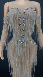 NOVANCE 2022 Nuevas llegadas Blingbling Diamond Tassels Vestidos de maternidad Mujeres embarazadas <span class=keywords><strong>Fiesta</strong></span> Vestidos de talla grande para sesión de fotos - Product Image 3
