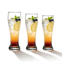 Chope à bière en verre personnalisée avec un design allemand moderne, réutilisable et durable pour les fêtes et les événements en plein air