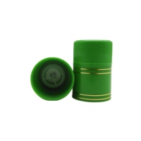 Plástico negro dorado en stock 33*47mm 33*58mm Gin Ron Vodka tapas de botellas plástico no recargable NOPP tapón de rosca para acabado Guala