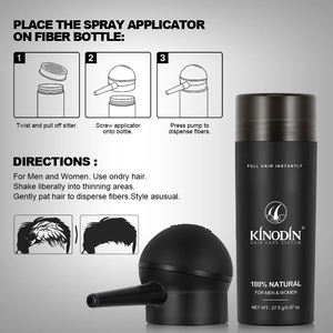 เส้นใยทำผมแบบบาง27.5กรัมสำหรับทั้งชายและหญิงเส้นใยฝ้ายหนาแบบไม่มีเส้นใยหนาทำจากเส้นใยบางพิเศษ - Product Image 5