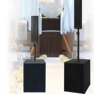 Line Array DJ/PA Speakers w/Bluetooth+Subs+LED Fogger stage PA system active column speaker