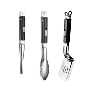 Espátula <span class=keywords><strong>de</strong></span> doble cara, pinzas para Carne frita <span class=keywords><strong>de</strong></span> acero inoxidable, espátula para hornear pan, <span class=keywords><strong>barbacoa</strong></span>, pala para freír, abrazadera para alimentos - Product Image 1