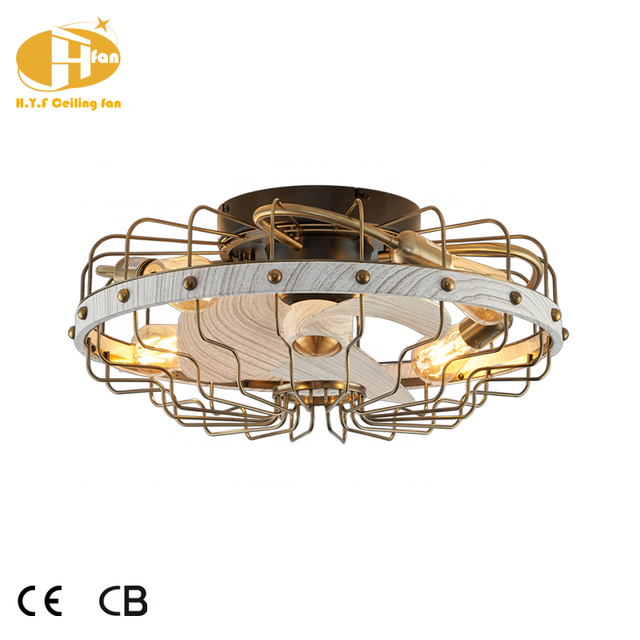 Vintage Metal Industrial Ceiling Fan with LED Light DC Motor 3 Blades Remote Control 10-Year Warranty 100,000 Hours Lifespan