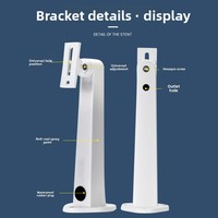 Aluminum Alloy Bullet Camera Wall Mount Bracket Heavy-Duty Outdoor Waterproof Adjustable Duckbill CCTV Security