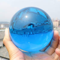 Offre Spéciale Vente en gros Décoratif 80mm K9 Crystal Aqua Ball