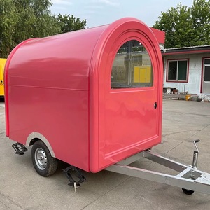 Remorque alimentaire remorquable en acier inoxydable, camion de restauration rapide mobile, chariot de vente ambulante <span class=keywords><strong>pour</strong></span> glaces, hot-dogs, frites et snacks, <span class=keywords><strong>kiosque</strong></span> de restauration de rue - Product Image 5