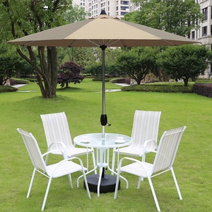 Hot Sale Modern Convertible Aluminum Outdoor Dining Furniture Set Light Weight Garden <b>Chair</b> <b>Table</b> Home Hotel Apartment - Product Image 1