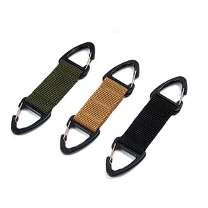 LLavero de lona táctica con clip de nailon, logotipo personalizado, llavero de tela de poliéster <span class=keywords><strong>para</strong></span> mochila con cinturón de servicio al aire libre - Product Image 5