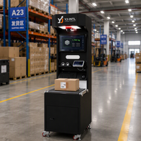 Système DWS compact de dimensionnement, pesage et numérisation pour entrepôt e-commerce, mesure de codes-barres de colis YJ-INTL 3000
