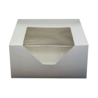 Boîte de beignets transparente japonaise prête à emballer le code QR