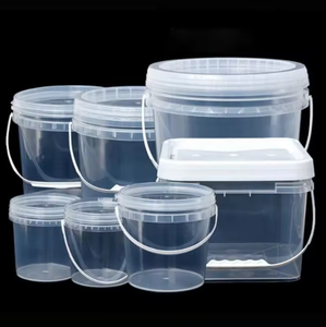 Clear Food Grade Recyclable <strong>Plastic</strong> <strong>Drums</strong> Pails Barrels 3L 5L 8L 20L Sizes Durable Water Resistant Buckets <strong>Plastic</strong> Box - Product Image 3