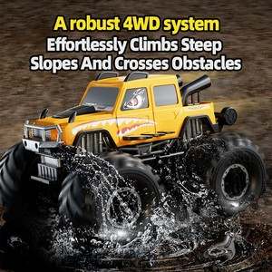 Véhicule télécommandé amphibie 4x4 puissant, adaptabilité tout-terrain, commutateur haute/basse vitesse, mode double terre/eau, <span class=keywords><strong>jouet</strong></span> d'aventure - Product Image 4