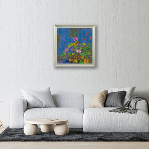 Original Teacher Zhang Liping's Floral Oil Painting Lotus-Whispers UV Printed <b>Canvas</b> Wall Art for Living Room Home Decoration Or - Product Image 2