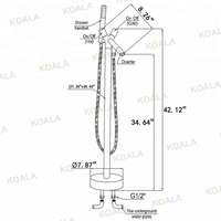 Robinet mélangeur thermostatique en laiton à double poignée pour baignoire et douche, eau chaude et froide, qualité supérieure garantie