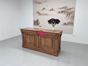 Mostrador de Recepción Moderno Yicheng Beauty para Salón, Hogar, <span class=keywords><strong>Bar</strong></span> y Dormitorio, Material de Madera con Múltiples Espacios de Almacenamiento - Product Image 3