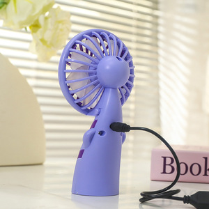 Creative <b>Mini</b> <b>Desk</b> Fan With Rechargeable Battery 2W DC Motor Handheld Portable For Indoor Use - Product Image 4