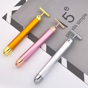 Zinc Facial Massager T-Shape Facial <b>Massage</b> Face Lifting Massager Anti Wrinkle Skin Care Beauty <b>Tool</b> - Product Image 1