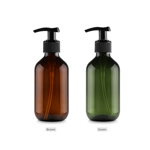 ボストンヘアオイルシャンプーローションボトルアンバー空の<span class=keywords><strong>PET</strong></span> 300ml500mlプラスチック、化粧品手洗い包装用ポンプ付き500 Ml - Product Image 1