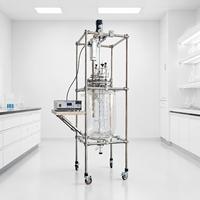 Réacteur de laboratoire, bioréacteur, réacteur de biodiesel, réacteur en verre, traitement chimique, technologie ultrasonique, équipement de production