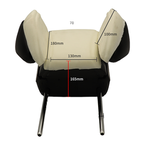 Cuscino Poggiatesta Auto VIP con Due Supporti per le Orecchie, Regolabile, per Dormire in Sicurezza, per Sedili di Camper/Minibus/Bus/Aereo, Universale in Tessuto - Product Image 2
